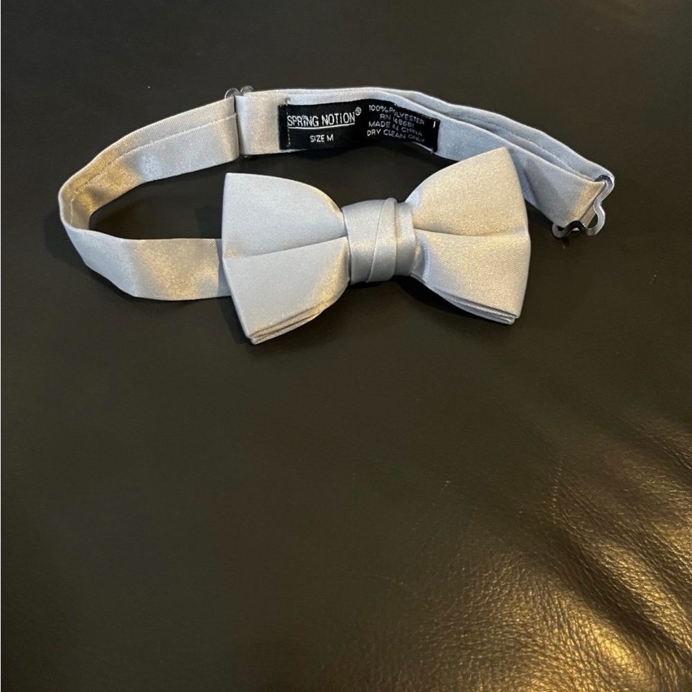 Spring Notion Kids Silver Bow Tie